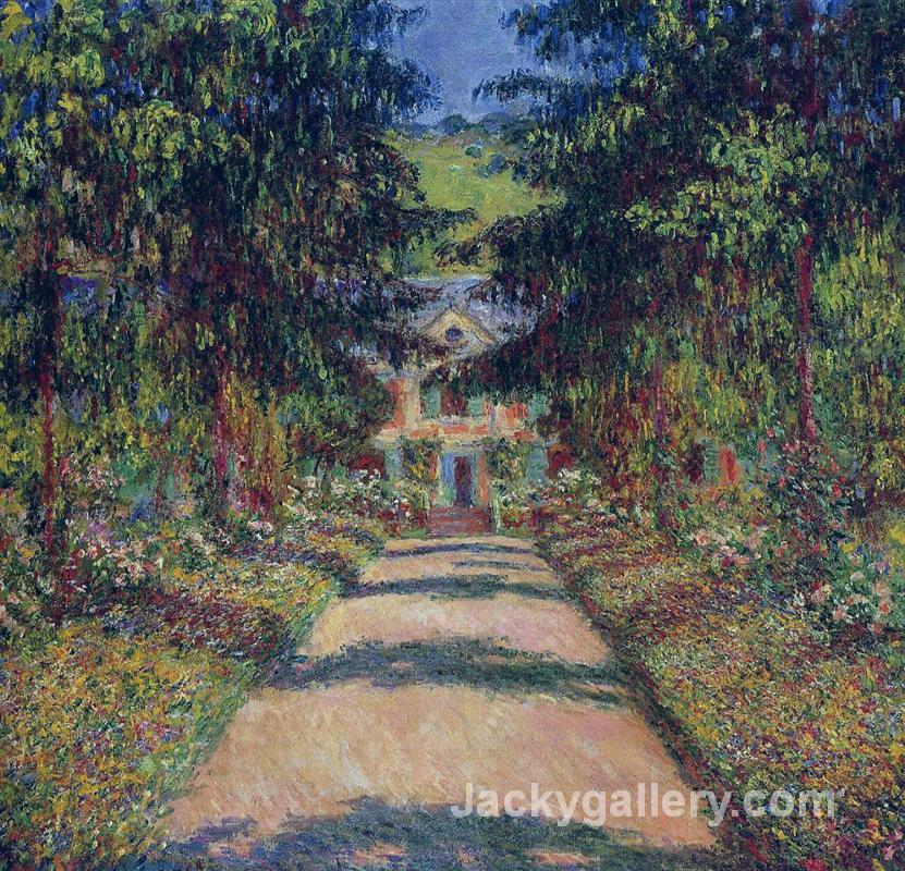 Pathway in Monets Garden at Giverny II by Claude Monet paintings reproduction - Click Image to Close